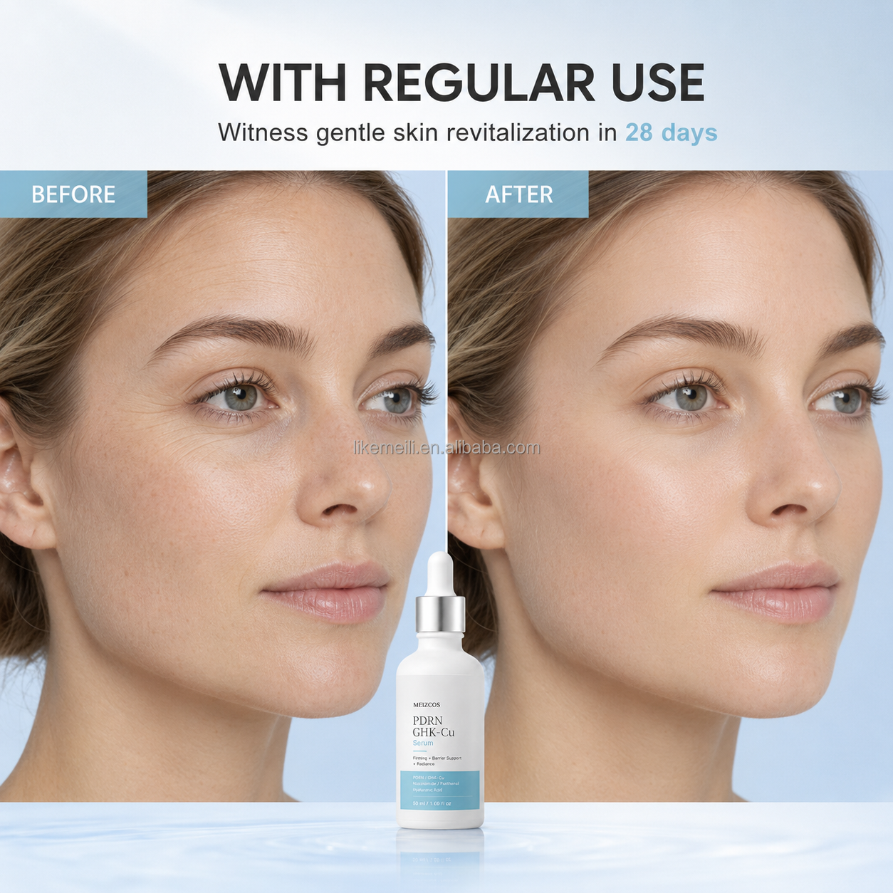 Premium PDRN Peptide Serum Lifting Repair Care Elasticity Support Smooth Texture Hydration Boost Cosmetic Products GHK-Cu Serum