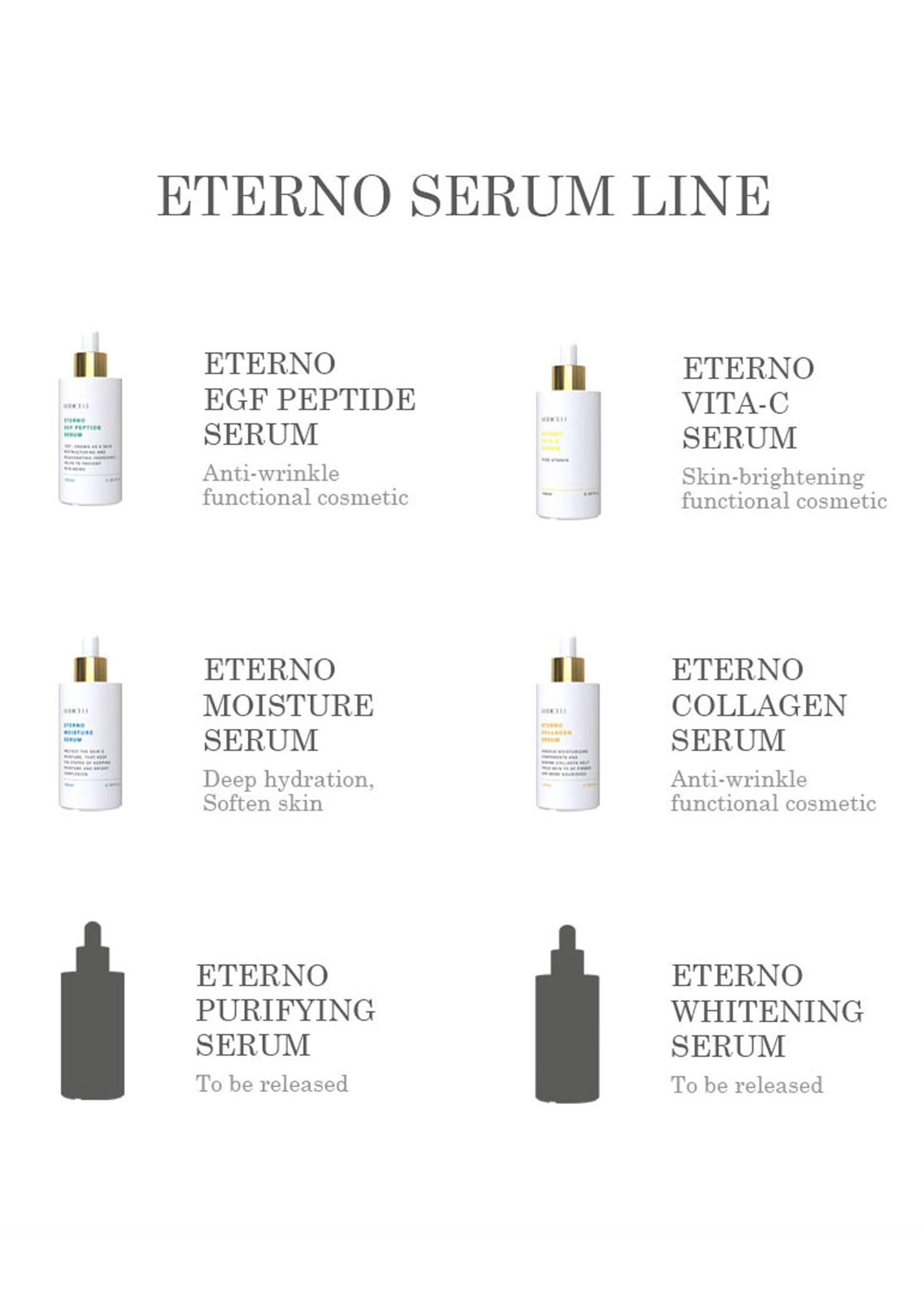 Facial Serum Eterno Ordinary serum Korean cosmetics Vita 100ml Brightening Firming Treatment Beauty