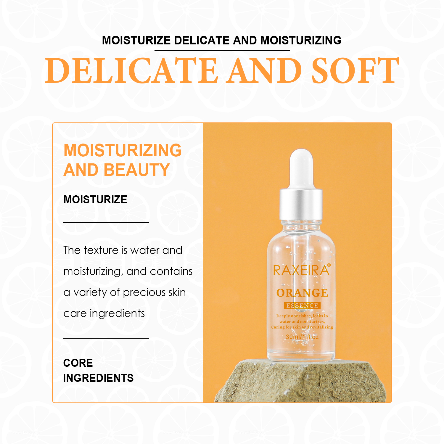 Hot Sale Anti Aging Face Skin Care Vitamin C Serum Retinol and Hyaluronic Acid Face Serum Liquid in Stock Female