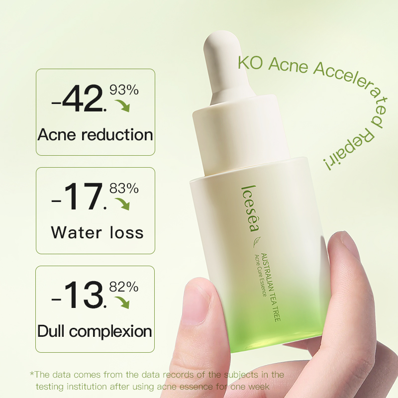 OEM:Australian Tea Tree Oil Acne Serum Blemish Control Oil Control Pore Reducing Purifying For Oily Acne Prone Skin Face