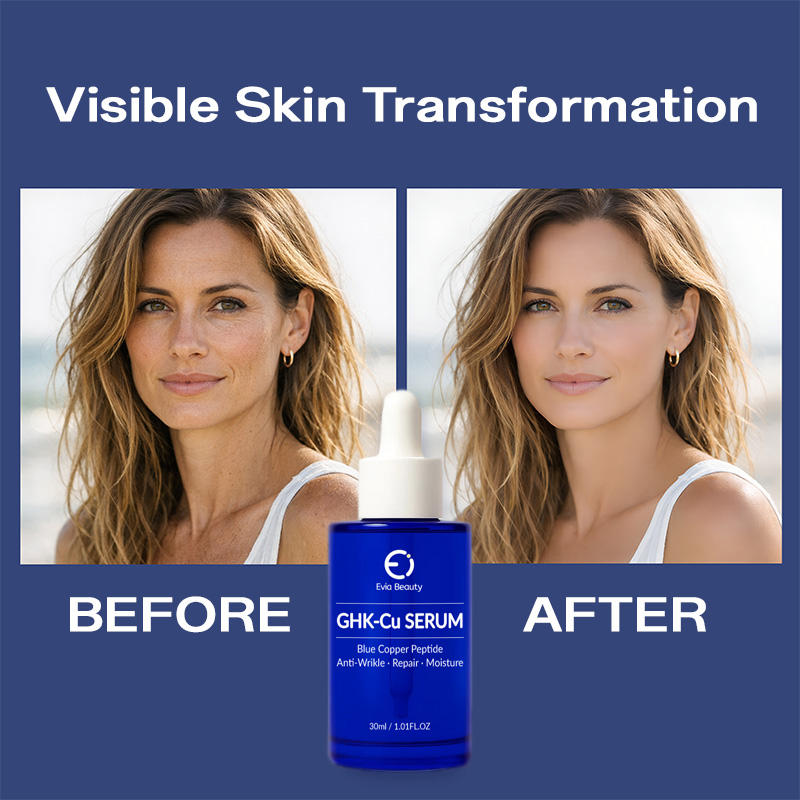 30ml GHK-Cu Blue Copper Peptide Hyaluronic Acid Anti-Wrinkle Repairing Moisture Facial Serum Skincare Serum Copper Peptide Serum