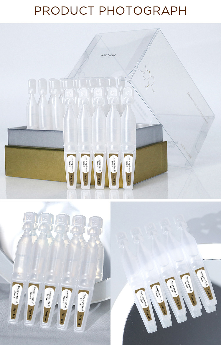 OEM ODM Wholesale Anti Aging Wrinkle Remove Fine Lines Six Peptide Firming Lifting Moisturizing Face Facial Serum Ampoules