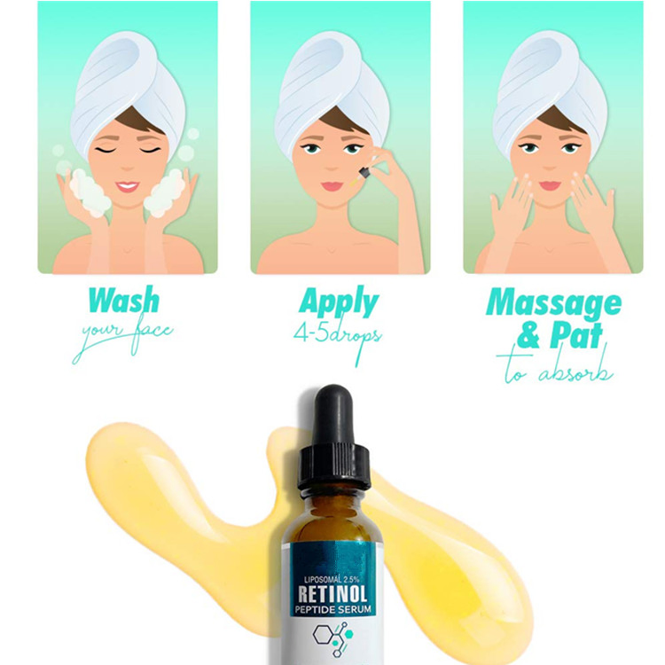 Private Label Skin Brightening and Wrinkle Repair Retinol Serum