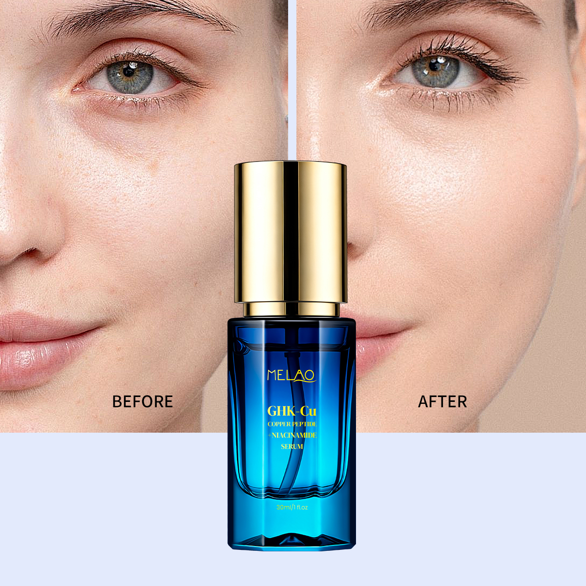 Hyaluronic Acid Serum Pore Refining Glow Care Copper Peptide Smooth Finish Skin Tone Repair Firming Support Niacinamide Serum