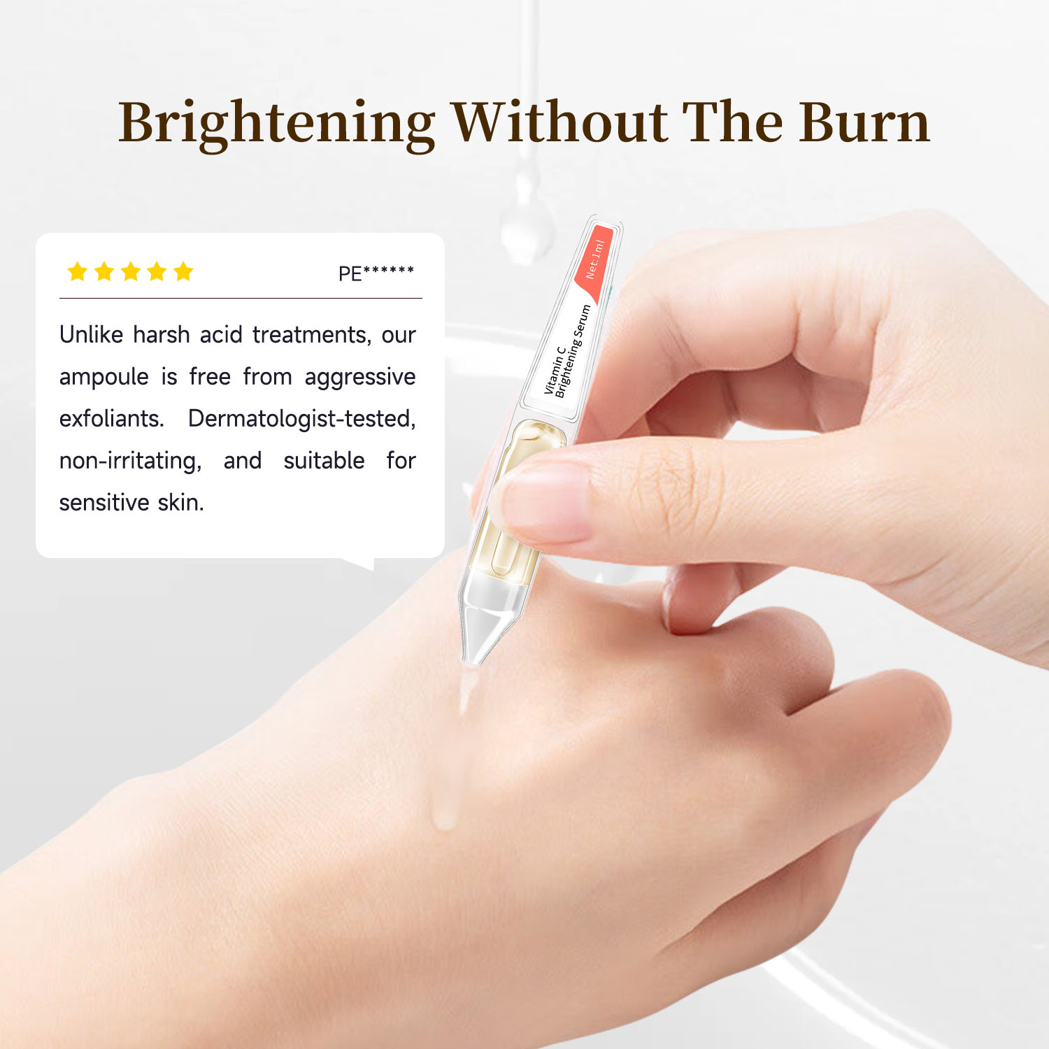 ISO22716 Custom Vitamin C Serum OEM ODM Brightening Anti Dark Spots with Vitamin E Hyaluronic Acid Aloe Vera Private Label