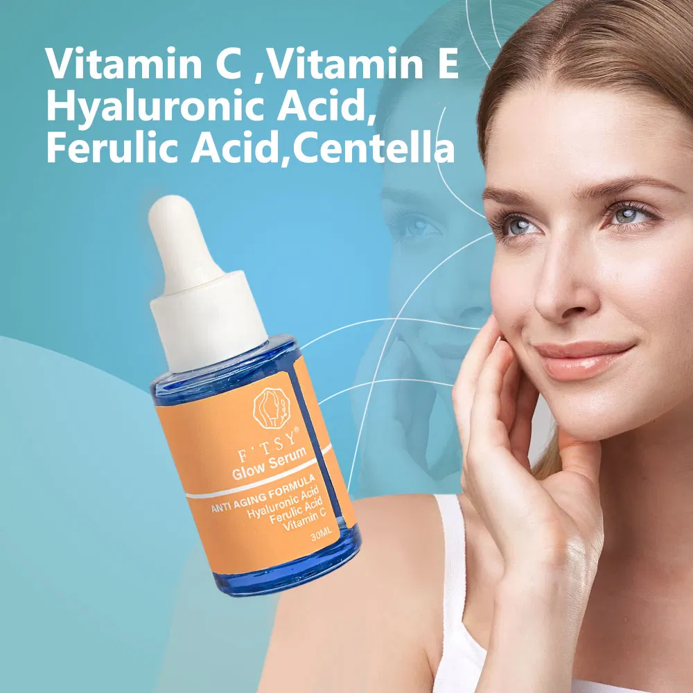 OEM/ODM Whitening Anti Aging Ferulic Acid Glow Serum Hydrating Essence for Face
