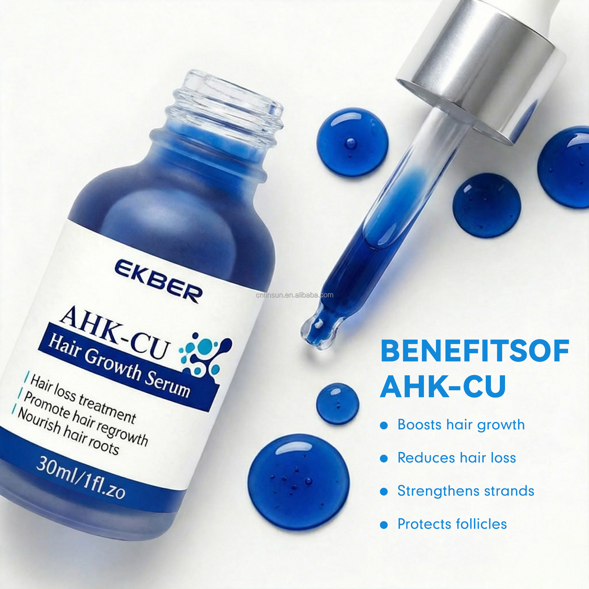 Ahk-cu Serum Hair Growth Serum Copper Peptide Serum AHK-Cu Hair Growth Oil For Receding Hairline Anti Hair Loss Treatment