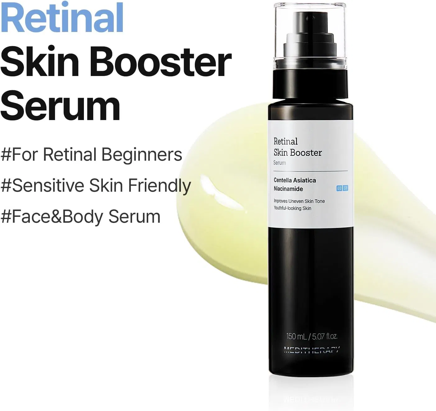 Retinal Skin Booster Serum-Beginner-Friendly, Non-Irritating Retinol for Face and Body-Pore Minimizer, Wrinkle Treatment, Glass Skin-Korean Skin Care