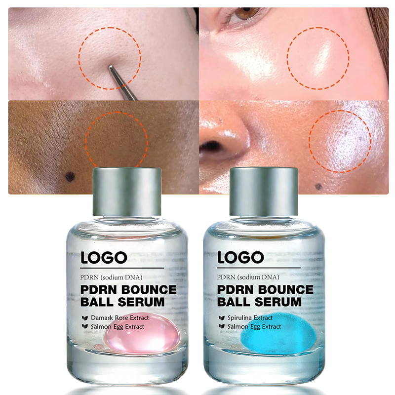 Private Label Salmon DNA Sensitive Skin Safe Zero Irritation Firms Skin Energizes Complexion Anti Aging Pdrn Bounce Ball Serum