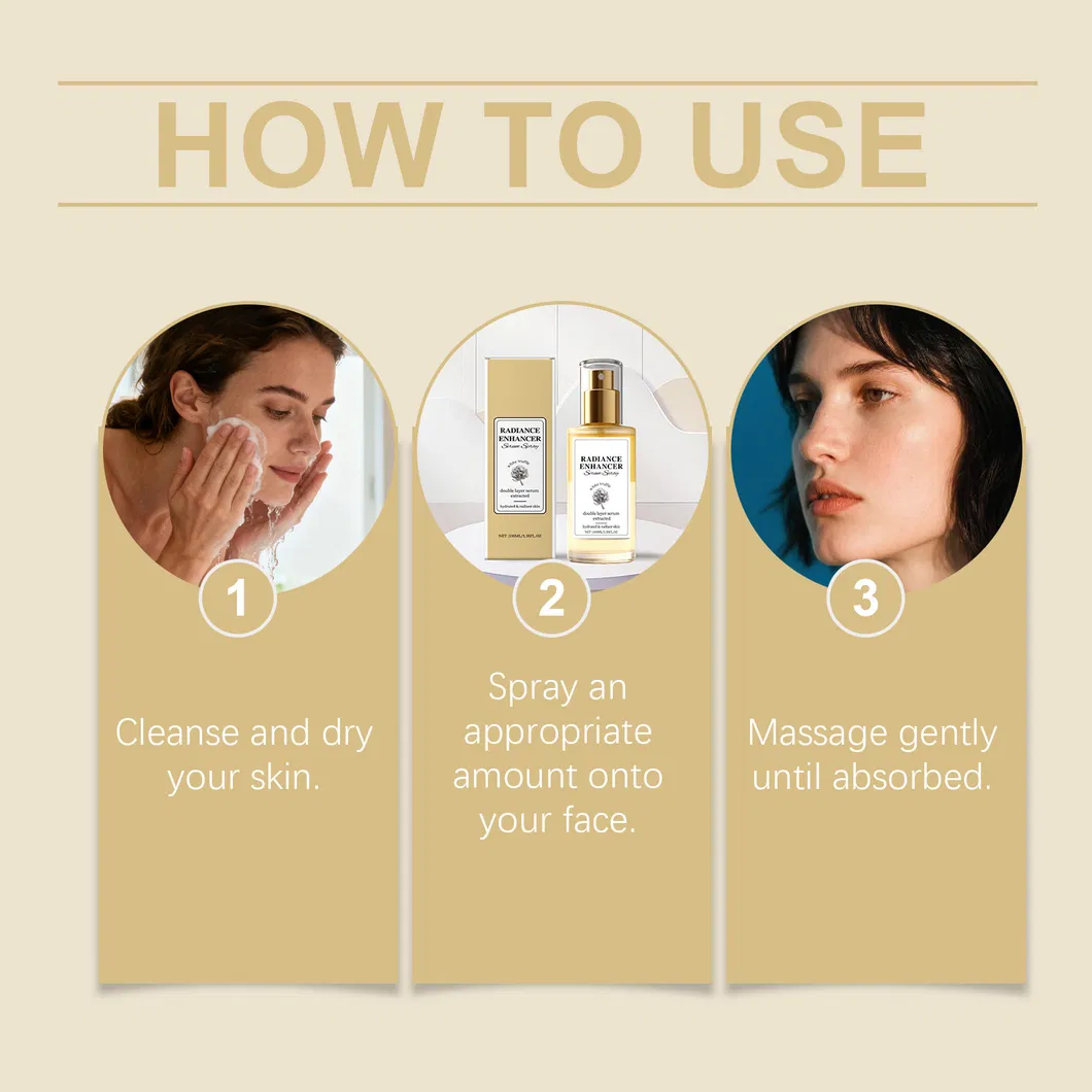 Private Label Organic Face Serum Hydrating Hyaluronic Acid Facial Serum for Exfoliating Brightening Skin Care