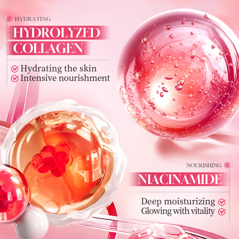 30ml Private Label Strawberry VC Brightening Serum - Hydrating Facial Essence for Glowing Skin