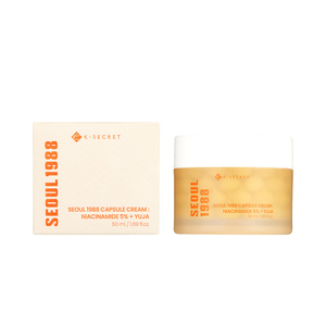 Seoul 1988 Capsule Cream - Niacinamide 5% + Yuja Korean Skincare Brightening &amp; Hydrating Anti-Aging Face Moisturizer 1box=60ea