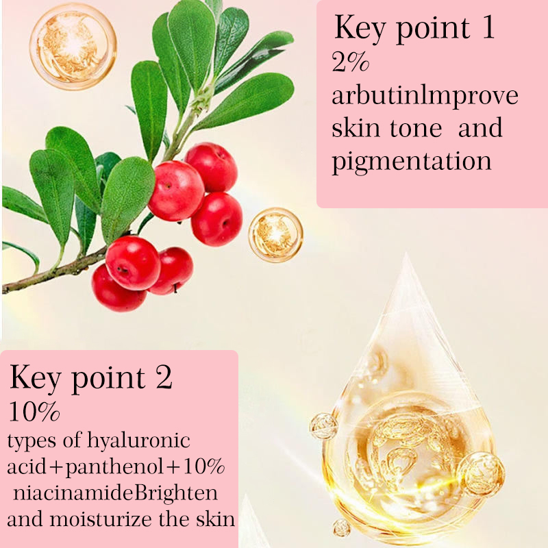 OEM ODM Custom Private Label Vitamin C Niacinamide Hyaluronic Acid Anti-Aging Anti-Wrinkle Whitening Facial Repair Glow Serum