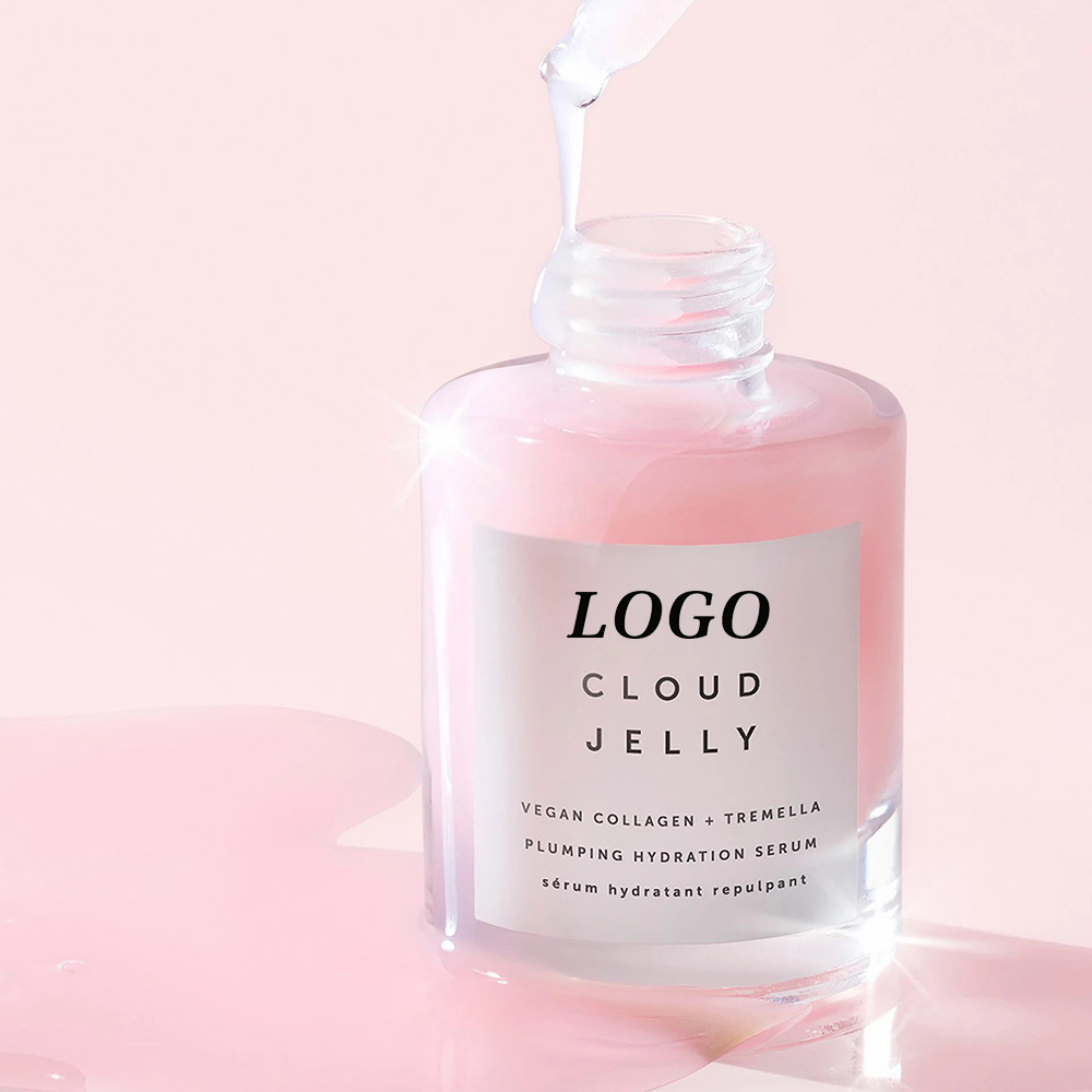 Private Label Cloud Jelly Whitening Plumping Hydration Face Serum Collagen Tranexamic Acid 30ml for Reducing Wrinkles Home Use