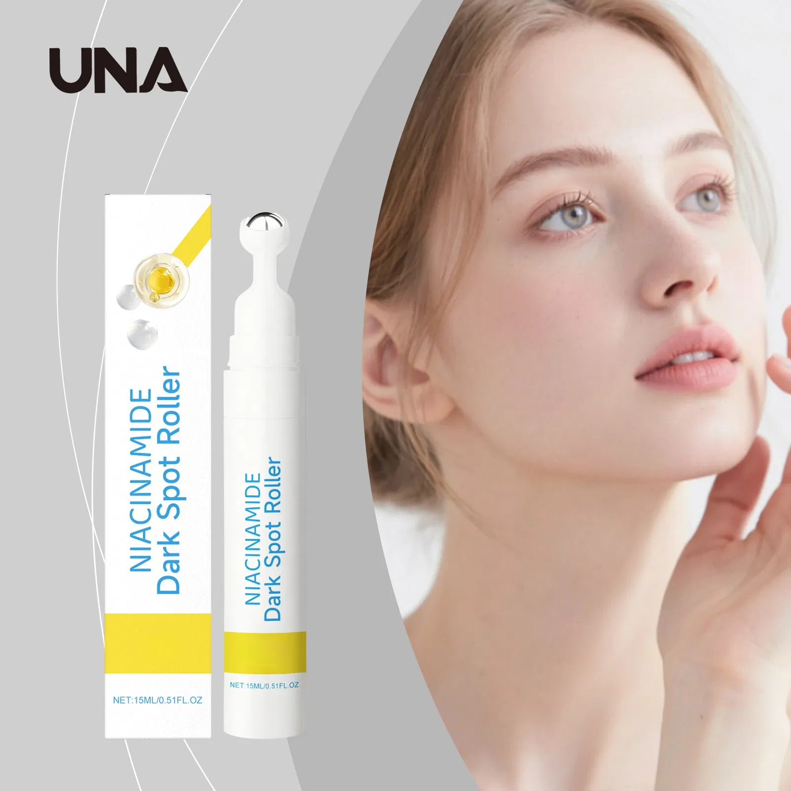 Niacinamide Roll-on Essence Serum - Locks in Moisture with a Lightweight, Fast-Absorbing Texture