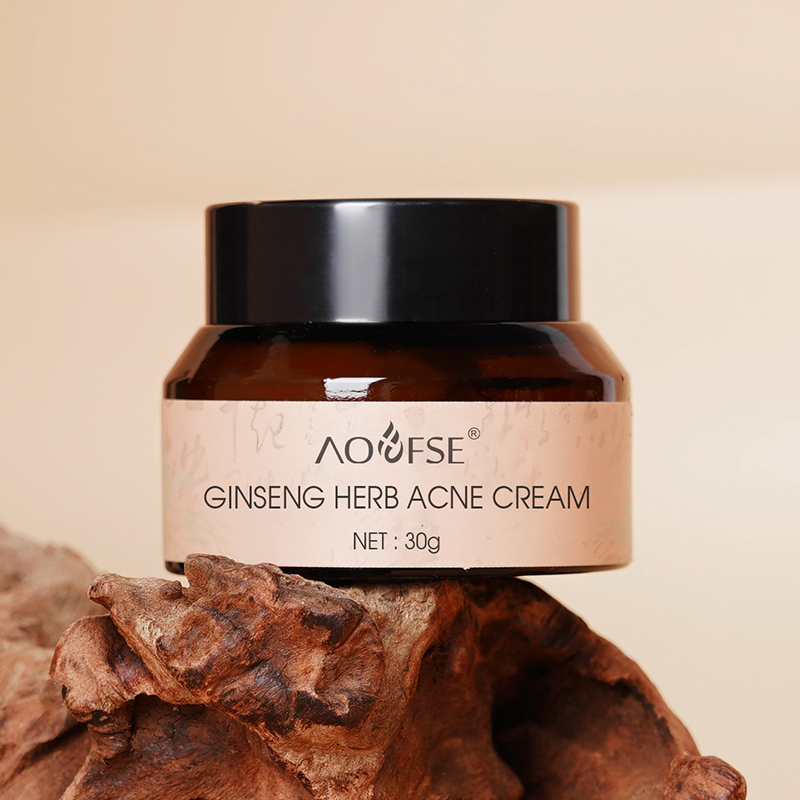 Herbal Night Cream Anti Acne Moisturizing Brightening Ginseng Skin Care Cream For Acne Scars