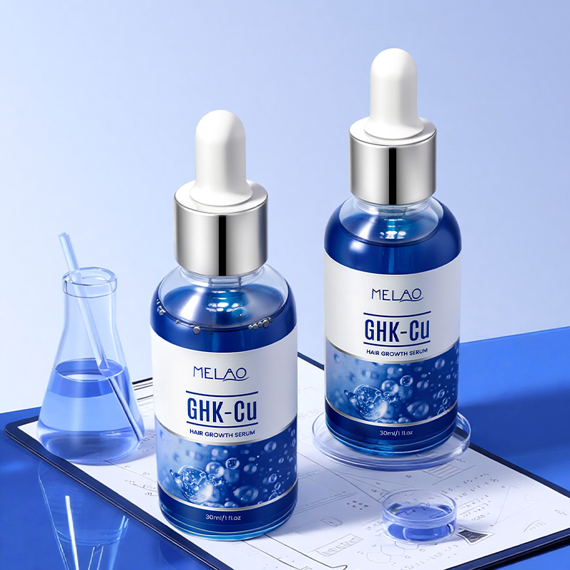 OEM Cruelty Free GHK-Cu Peptide Hair Growth Serum DHT Blocker Thinning Hair Nourishes Scalp &amp; Promotes biotin Peptide hair serum