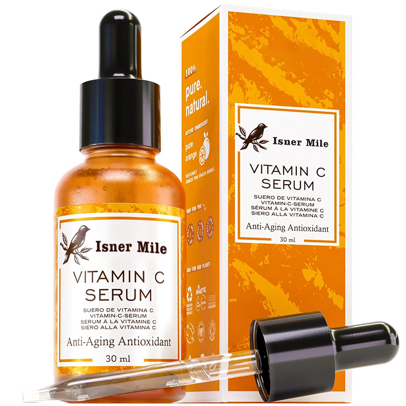 Vitamin C Face Serum Hyaluronic Acid Ferulic Acid Vit E Facial Brightening Serum for Skin Care