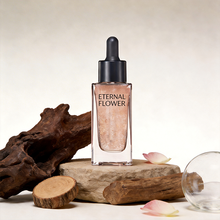 Vegan Pearl &amp; Mineral Hyaluronic Acid Serum Oil Deep Hydration Brightening &amp; Firming for Wrinkle Reduction and Anti-Aging