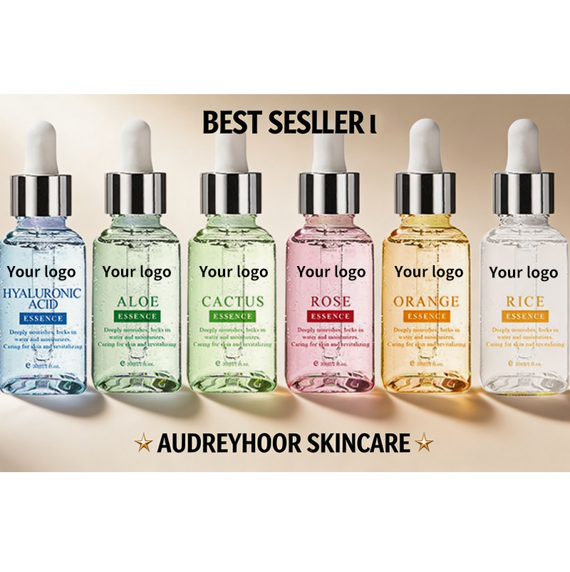 Organic Vitamin C Serum with Hyaluronic Acid Anti-Aging Brightening Moisturizer for Acne-prone Skin OEM/ODM