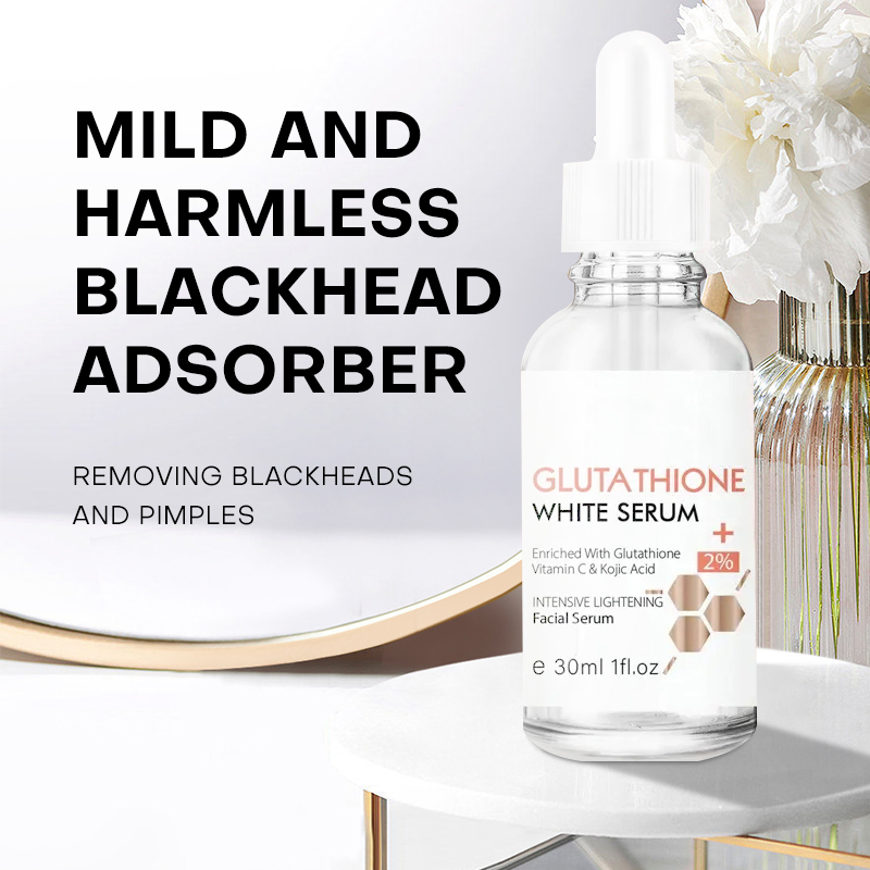 Pure Vegan Brightening Nourishing Moisturizing Hyaluronic Acid Kojic Acid Glutathione Serum Skin Brightening Face Serum