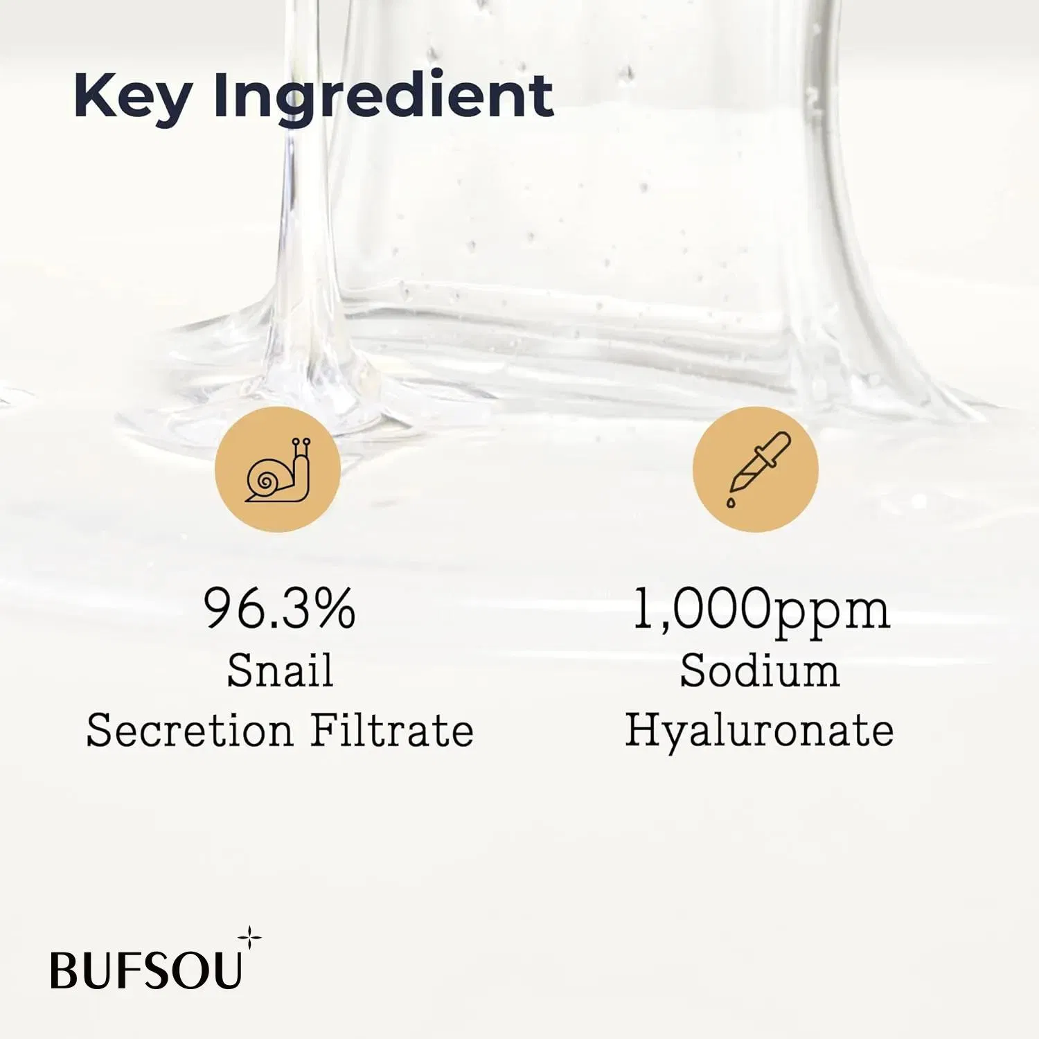 OEM Korean 96% Snail Mucin Skincare Anti Aging Skin Care Face Serum Facial Whitening Repair Snail Serum for Sensitive Skin