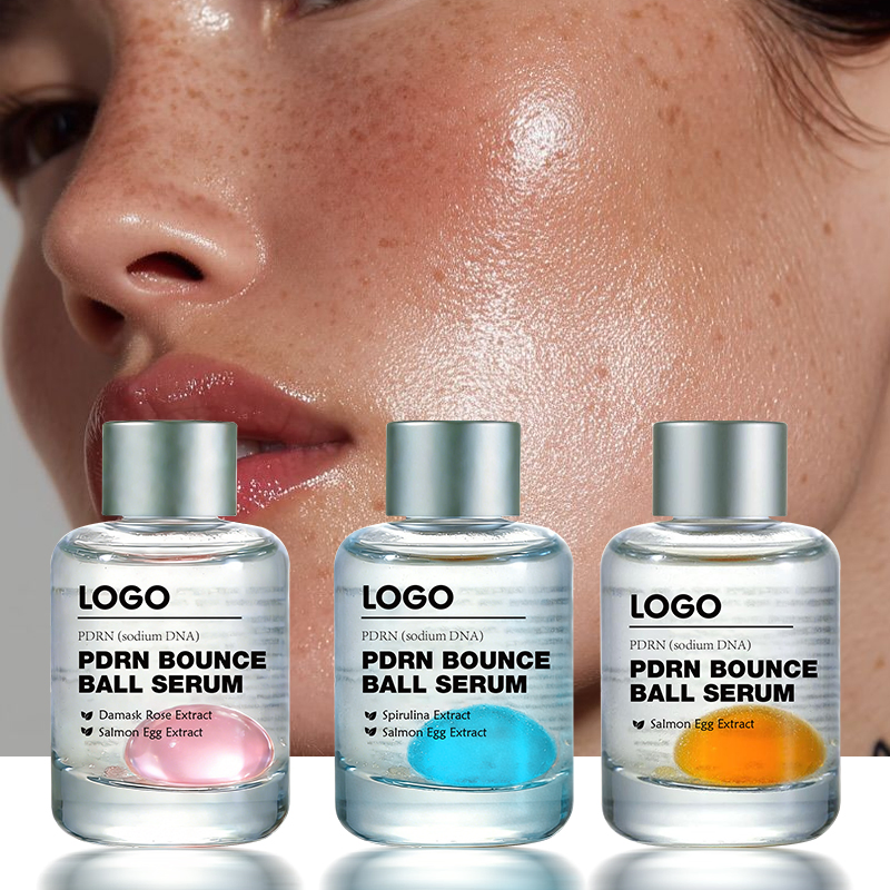 Private Label Salmon DNA Sensitive Skin Safe Zero Irritation Firms Skin Energizes Complexion Anti Aging Pdrn Bounce Ball Serum