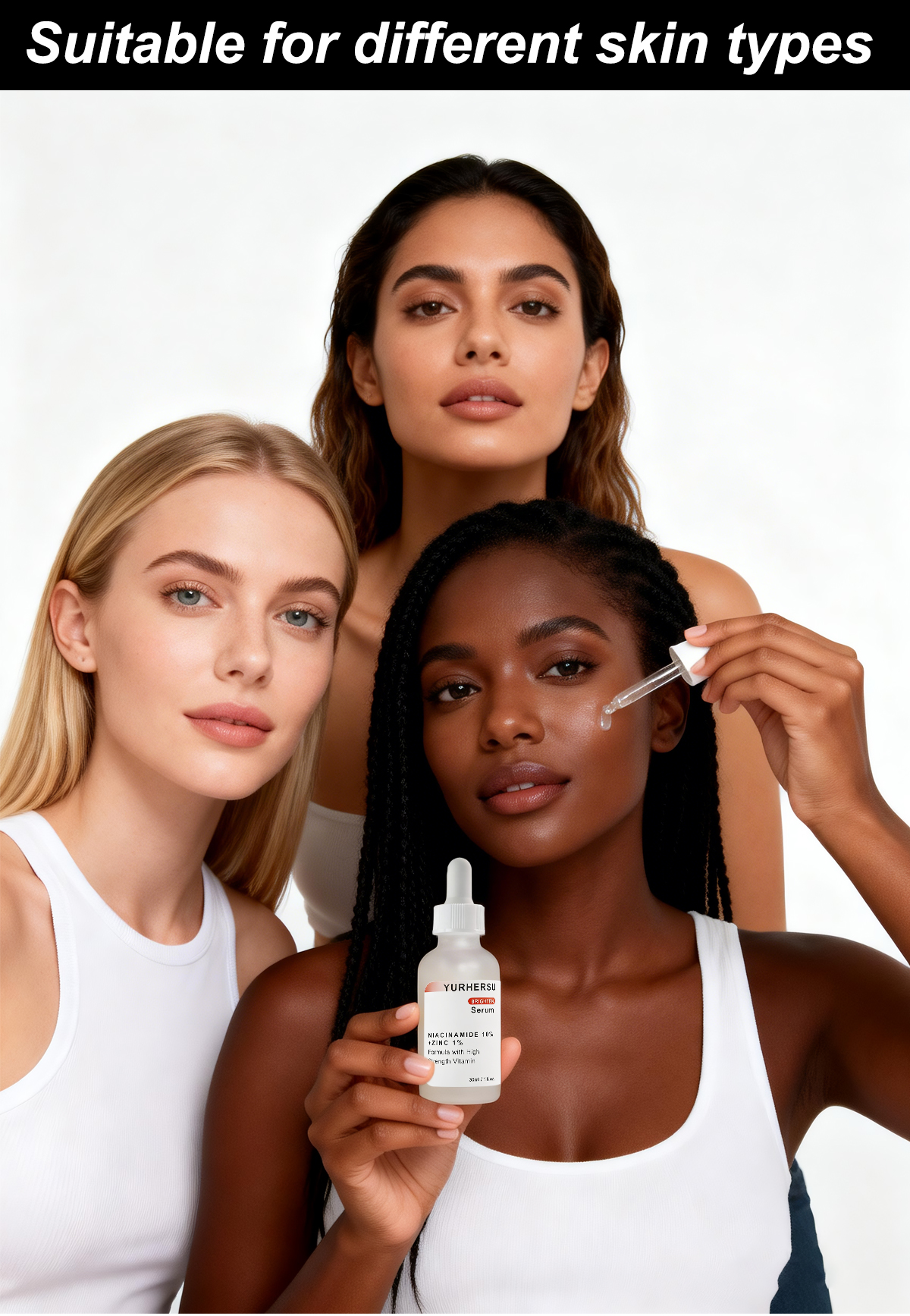 10% Niacinamide 1% Zinc PCA Serum High Concentration Vitamin B3 Facial Essence for Effective Fade Pore Minimizer Refining