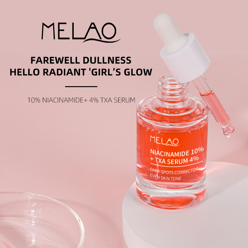 Korean Glass Skin Fragrance-Free Face Serum Strong Dark Spot 10% Niacinamide+ 4% Tranexamic Acid Serum For Sensitive Skin