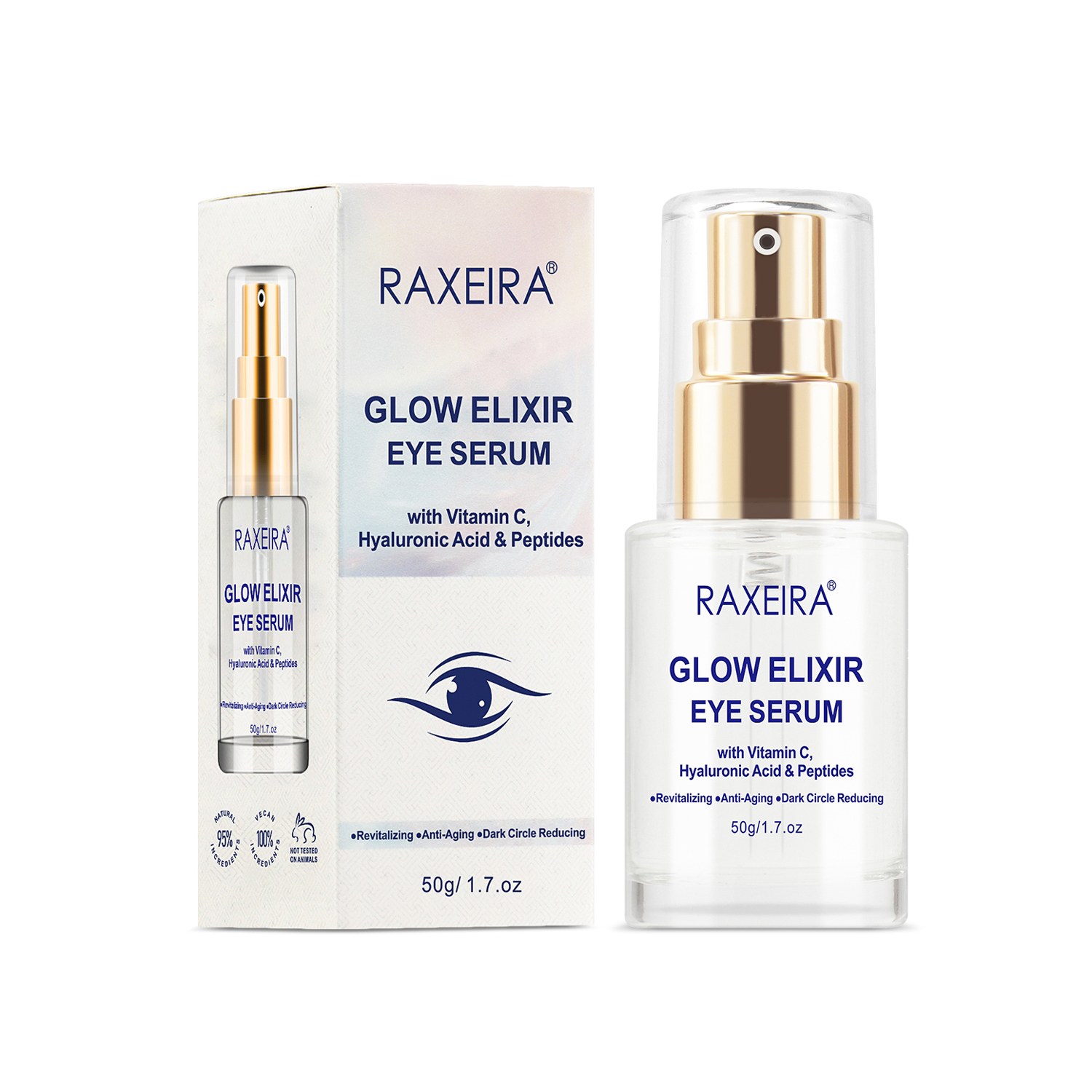 Wholesale Collagen Vitamin C Eye Serum Revitalizing Reduce Dark Circles Anti-aging Anti-wrinkle Eye Serum