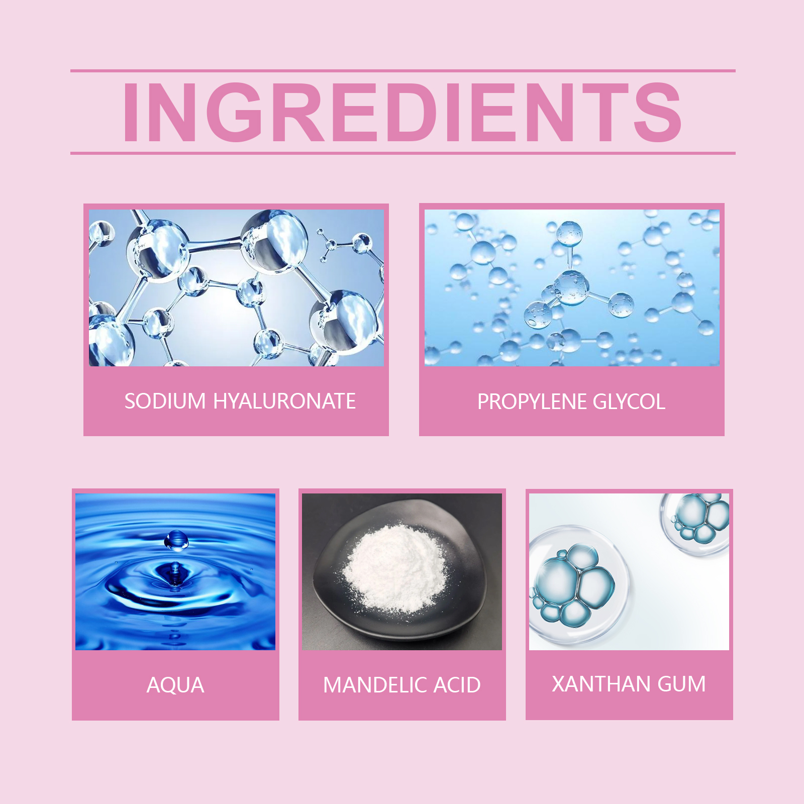 Private Label Mandelic Acid Serum Gentle Skin Exfoliator Facial Serum Silicone-Free For Women Unclogs Enlarged Pores