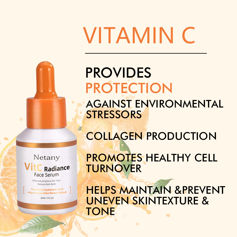 Vitamin C Face Serum Hydrating &amp; Moisturizing Skin Care for Radiant Complexion Anti-Aging Formula Suitable for All Skin Types