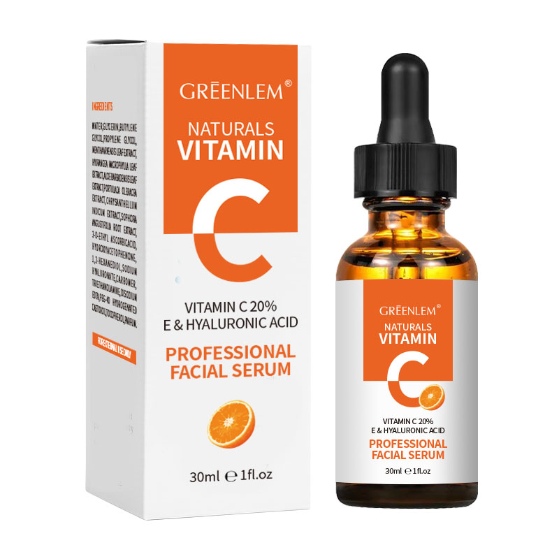 GREENLEM Vitamin C Hydrating Facial Serum With Brightening &amp; Deep Moisturizing Formula For All Skin Types Anti-Dullness
