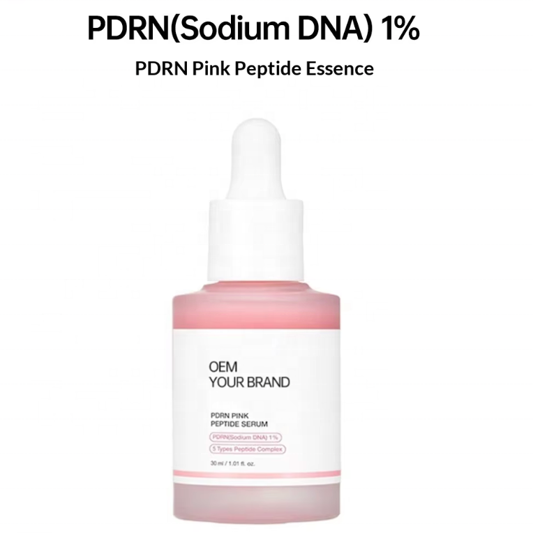 PDRN Serum 1% Sodium DNA Repair &amp; Hydrating Anti-Aging Peptide Essence Sodium DNA Serum pink Peptide Essence Peptide Complex