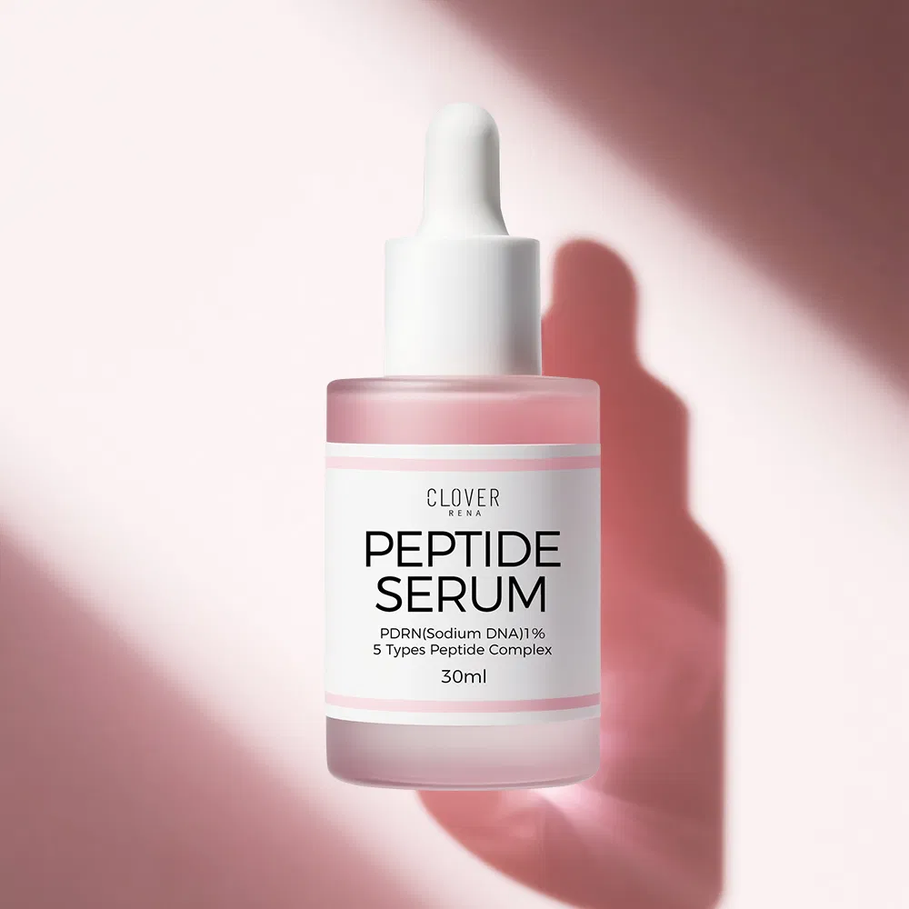 Pink Peptide Serum Glow Anti Aging Firming Niacinamide Face Skincare Facial Serum