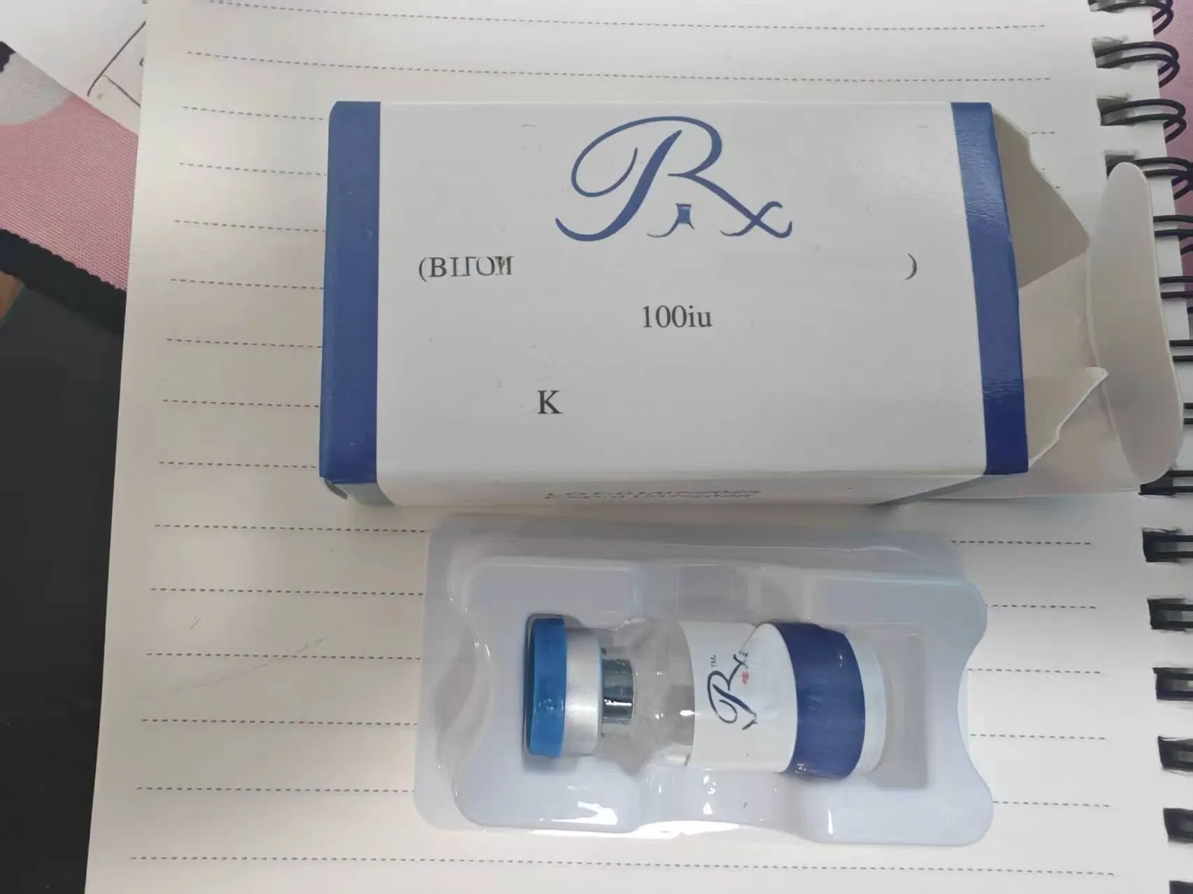 Korea 100u Anti Wrinkle Powder Forehead Wrinkles Lyophilized Powder Whitening Anti Aging Face Serum for Eye Wrinkles Facial Lines