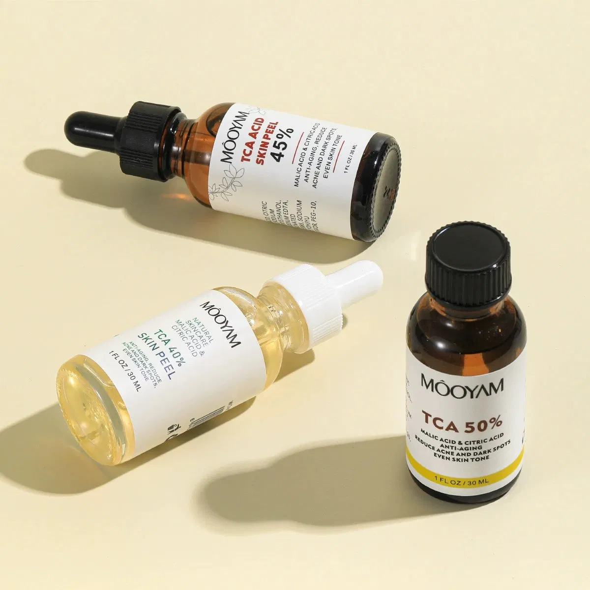 30ml Facial Peel Serum 40% 45% 50% Arbutin Niacinamide Green Tea Vitamin E Vegan Dark Spot Remover