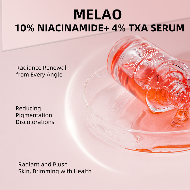 Korean Glass Skin Fragrance-Free Face Serum Strong Dark Spot 10% Niacinamide+ 4% Tranexamic Acid Serum For Sensitive Skin