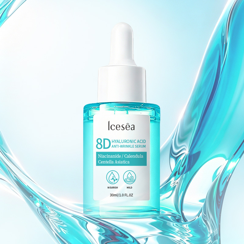 ICESEA 8D Hyaluronic Acid Facial Serum With Niacinamide &amp; Centella | Brightening Hydrating Essence For Smooth, Plump Skin