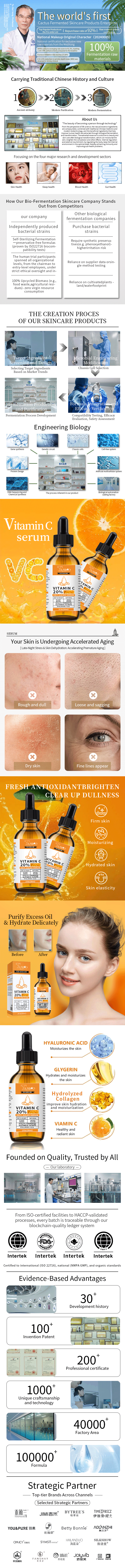 Natural Vitamin C Facial Serum Details