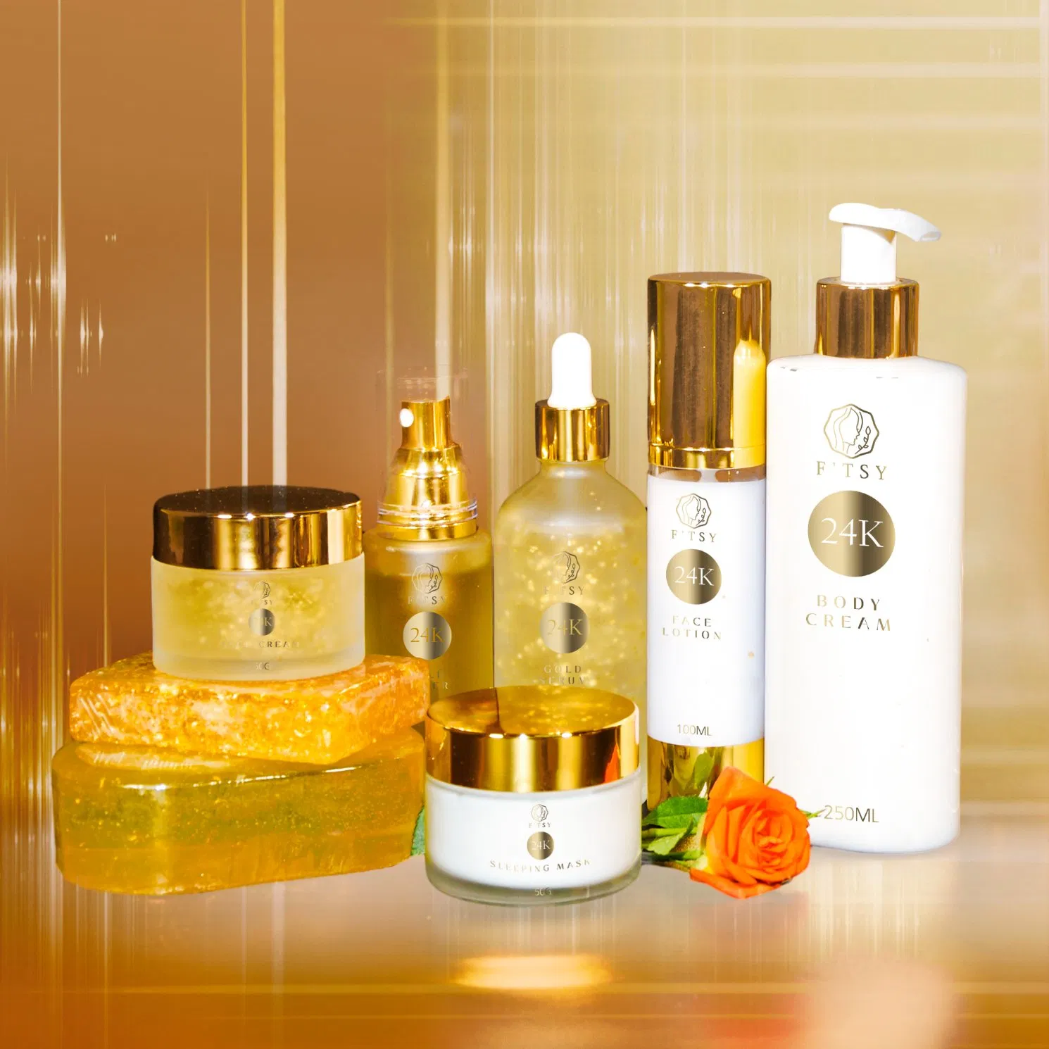 Custom Logo Retinol Squalane Anti-Aging Vitamin C Brightens Skin Face Serum