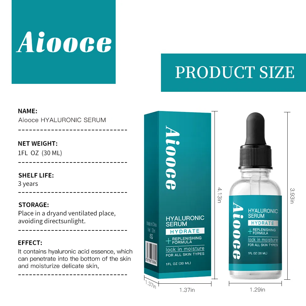 Hyaluronic Serum Ultra Hydrating Face Liquid Care for Brightening Serum