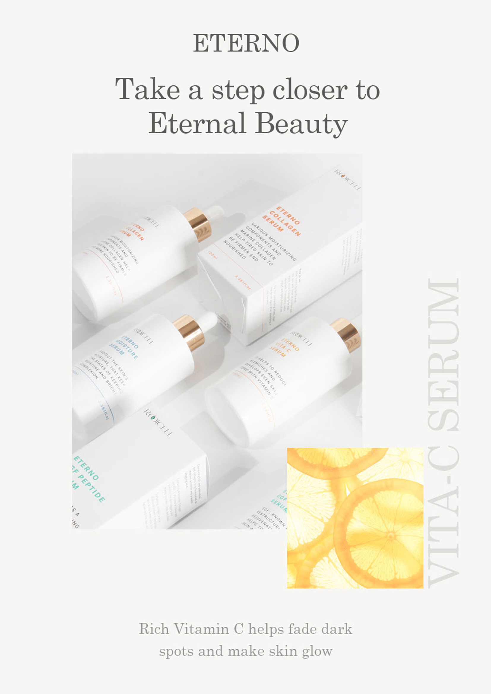 Facial Serum Eterno Ordinary serum Korean cosmetics Vita 100ml Brightening Firming Treatment Beauty