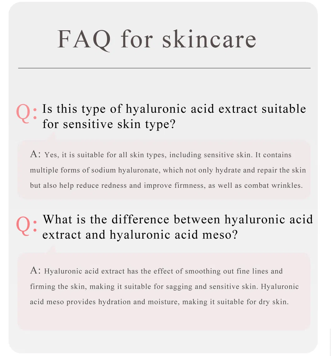 New Tech Skformula Moisturizing Anti-Aging Hyaluronic Acid Serum for Sensitive Skin Care