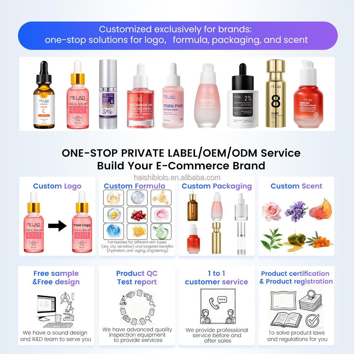 Private Label Anti Aging Whitening Nourishing Moisturizing Custom Logo Korean Skin Care Face Vitamin C Serum