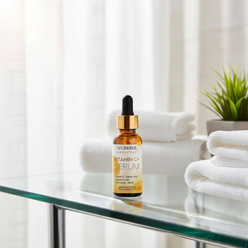 OEM Hydrating Vitamin C Facial Serum with Hyaluronic Acid-Daily Face Care Brightening Tone &amp; Lightweight Moisturizing for Women