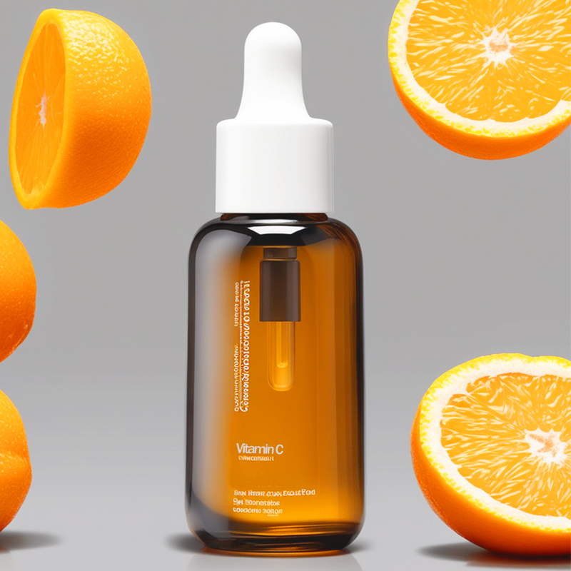 Private Label Skincare Whitening Pure Vitamin C Serum with Vitamin B5 Hyaluronic Acid &amp; Glycerin for Face Anti-Aging