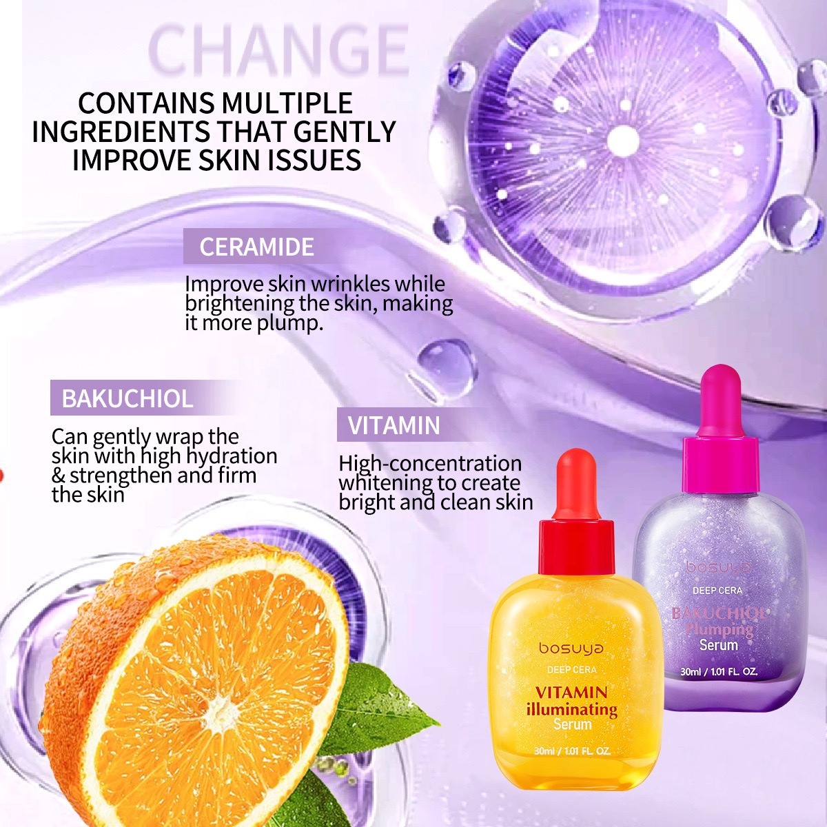 Brightening &amp; Whitening Vitamin Illuminating Skincare Serum