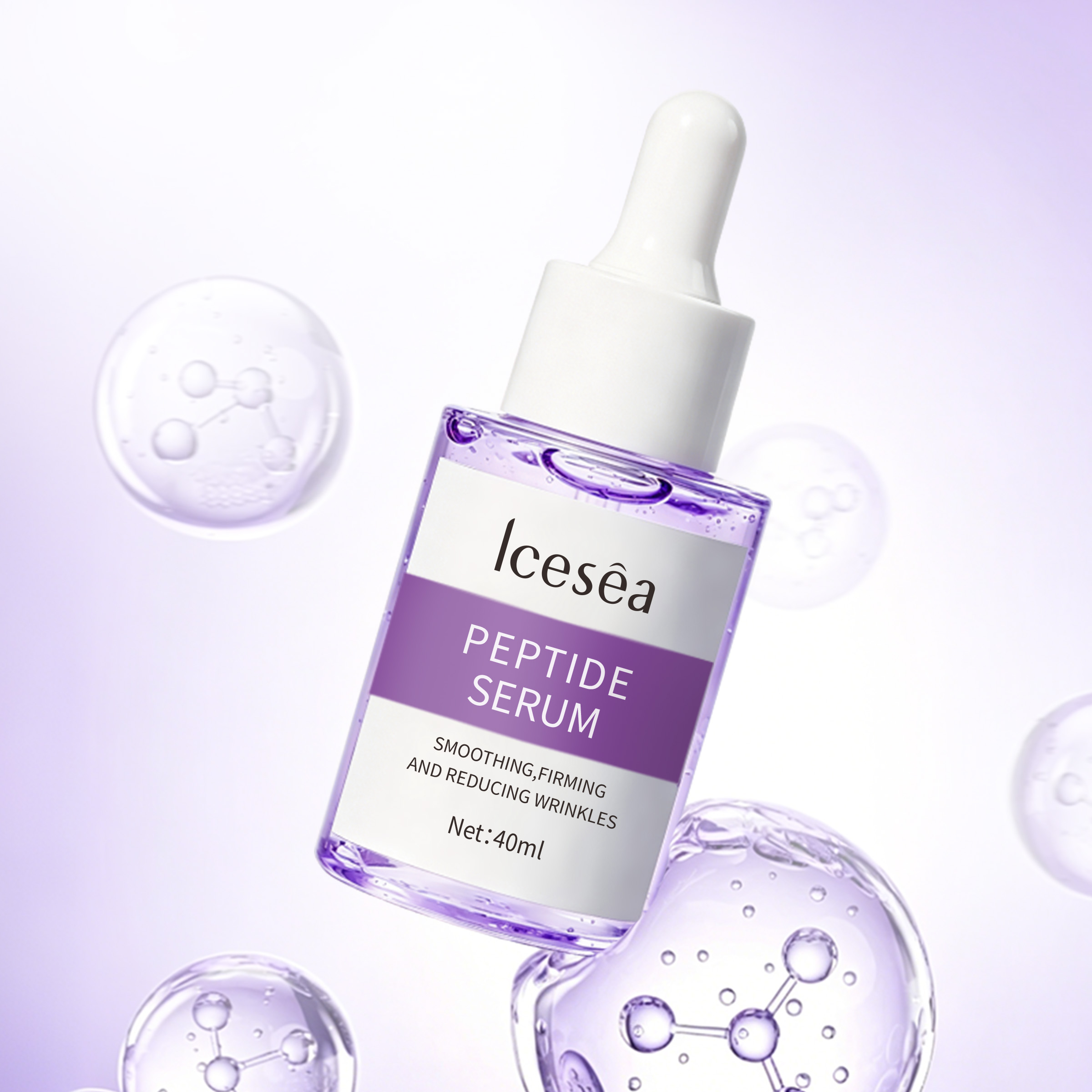 Wholesale Icesea Peptide Serum, Smoothing Firming Anti-Wrinkle Serum for Facial Skin Care, Reducing Fine Lines