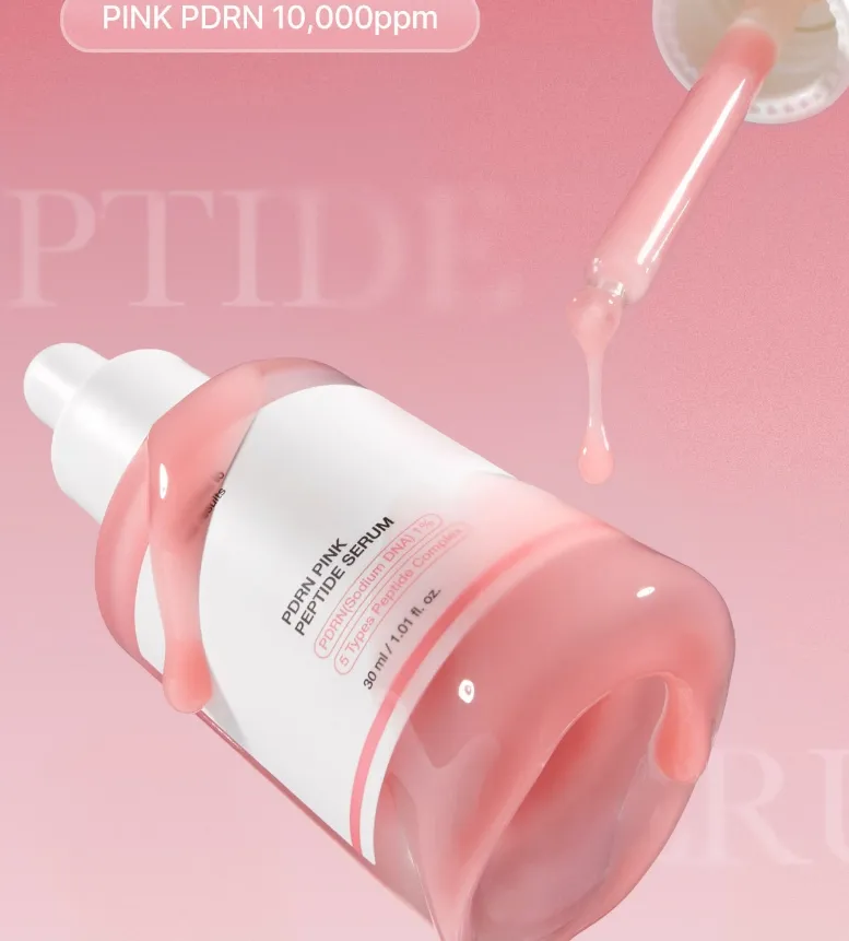 High Concentration Pdrn Pink Peptide Serum Niacinamide 30ml Korean Facial Skincare Factory